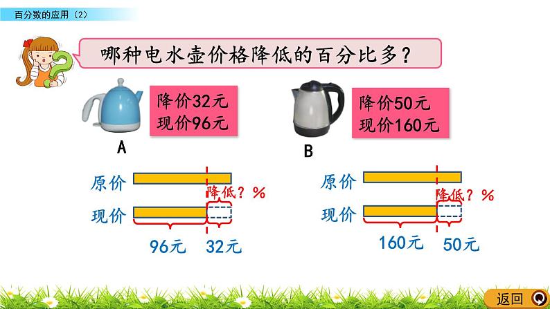 北师大版数学6年级上册 第七单元 7.2 百分数的应用（2）同步课件+教案+课时练07