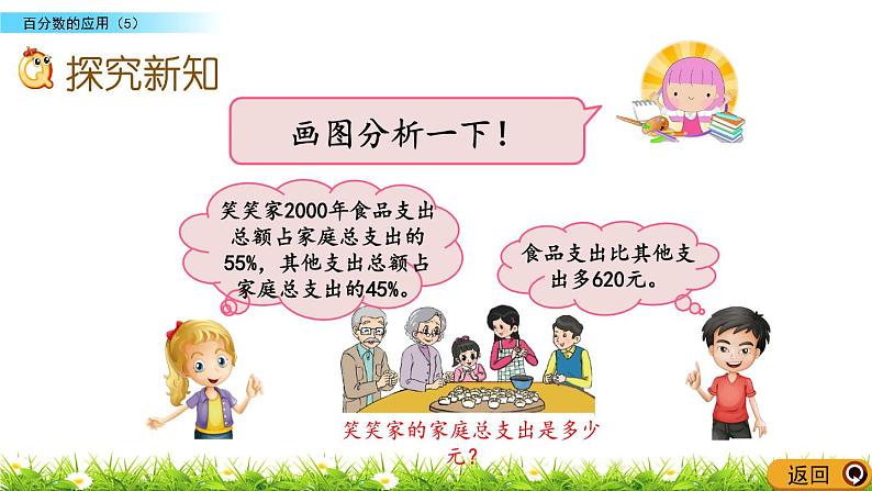 北师大版数学6年级上册 第七单元 7.5 百分数的应用（5）同步课件+教案+课时练05