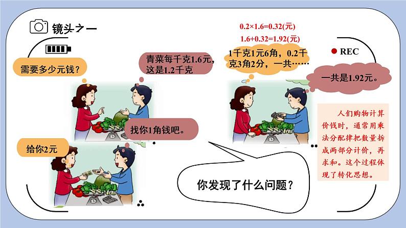 二 小数乘法 4.解决问题    第2课时 买菜中的问题 PPT课件04
