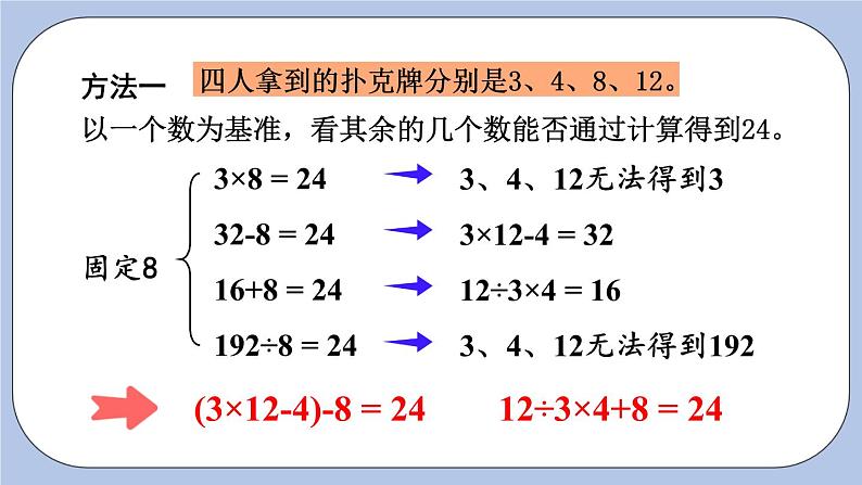 五 四则混合运算（二）   24点游戏 PPT课件06