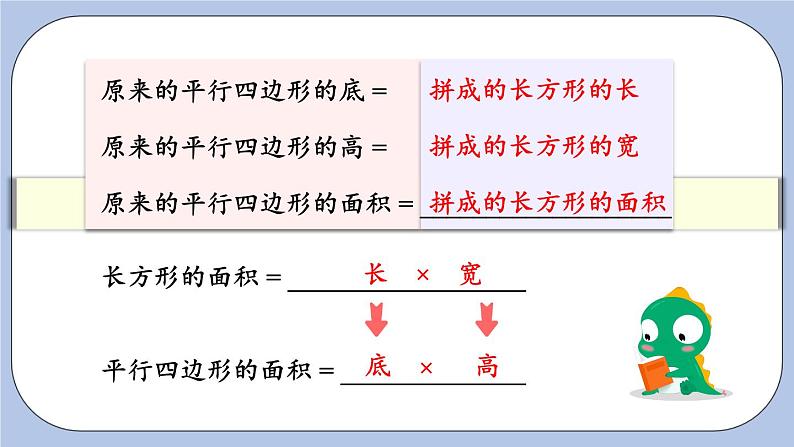 六 多边形的面积    1.平行四边形面积 PPT课件08