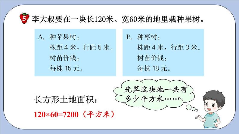 七 土地的面积    第4课时 种植问题 PPT课件08