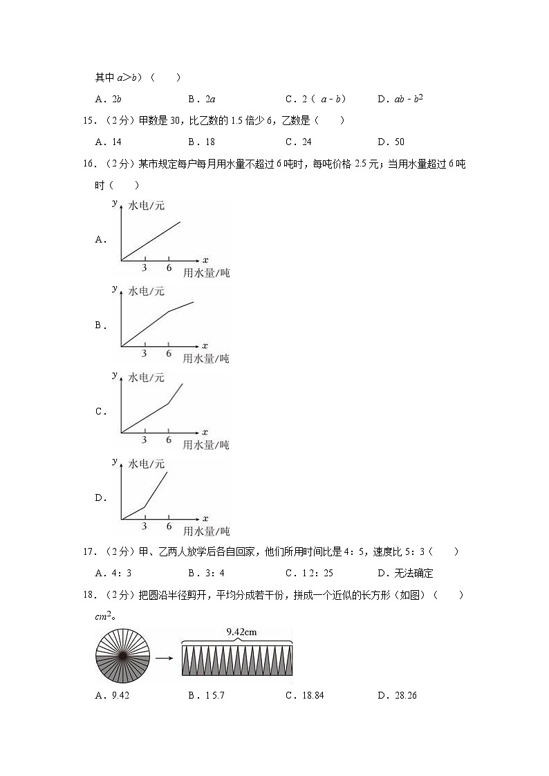 2021年广东省广州大学附中小升初模拟数学试卷02