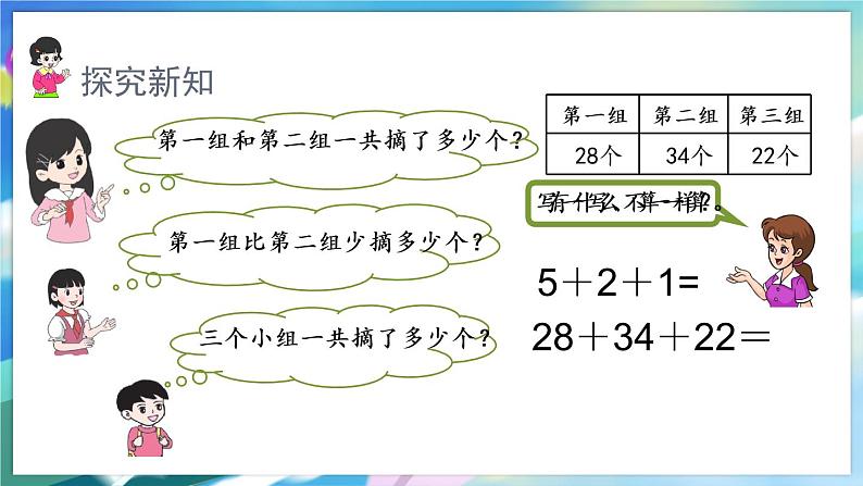 数学人教版二上 二、100以内的加法和减法(二)  3.1 连加、连减 PPT课件04