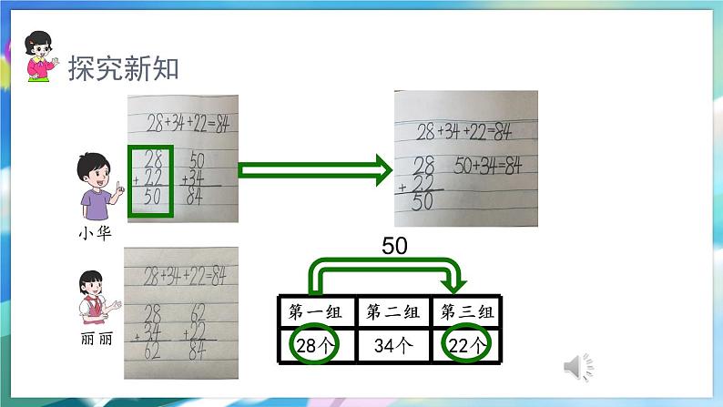 数学人教版二上 二、100以内的加法和减法(二)  3.1 连加、连减 PPT课件08