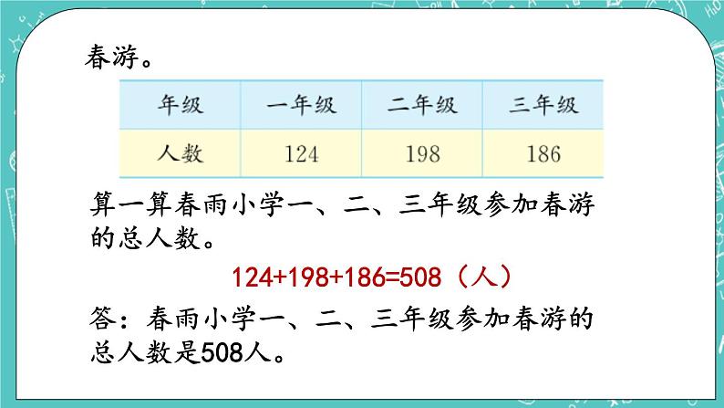 第五单元 万以内数的加法和减法5.9 连加进位笔算 课件08