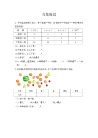 小学数学北京版二年级下册九 收集数据精品课时作业