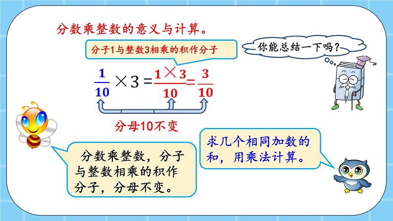 第一单元  分数乘法1.1 分数乘整数的意义与计算 课件06