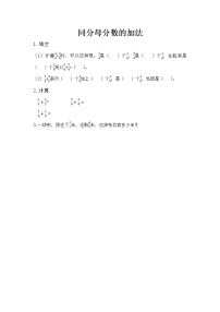 北京版三年级下册六 分数的初步认识优秀当堂检测题