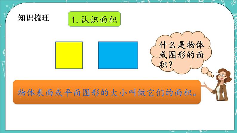 第五单元 长方形与正方形的面积5.8 整理和复习 课件03