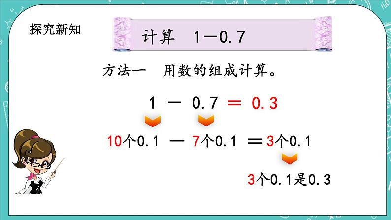 第七单元 小数的初步认识7.5 小数的减法 课件第4页