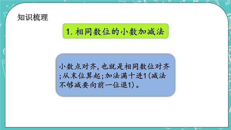 第二单元 小数加、减法2.7 整理与复习 课件03