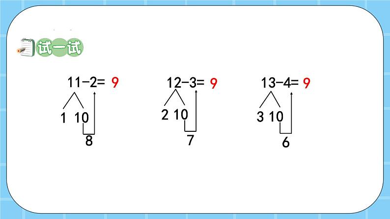 第九单元  加法和减法（二）9.3.2 20以内数的退位减法（2） 课件06