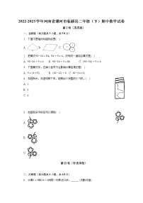 2022-2023学年河南省漯河市临颍县二年级（下）期中数学试卷（含解析）