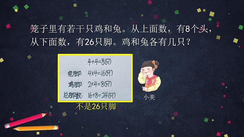 0628四年级数学（人教版）-数学广角：鸡兔同笼 第二课时-2PPT课件_1-N第6页