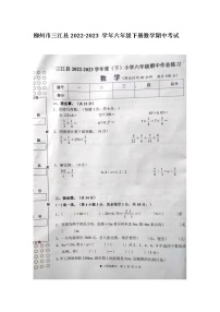 广西壮族自治区柳州市三江侗族自治县2022-2023学年六年级下学期期中数学试题