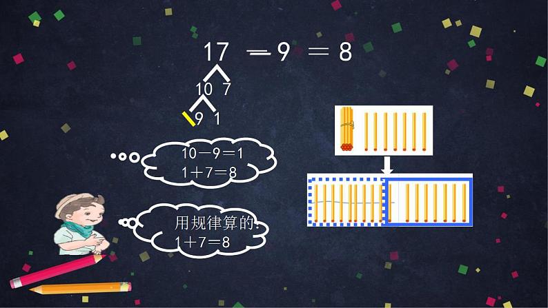 0511一年级数学（人教版）-十几减5、4、3、2-2PPT课件_1-N第5页