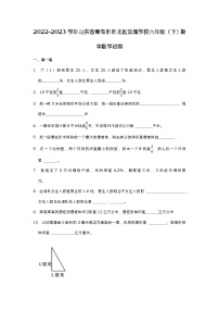 山东省青岛市市北区青岛滨海学校2022-2023学年六年级下学期期中数学试卷