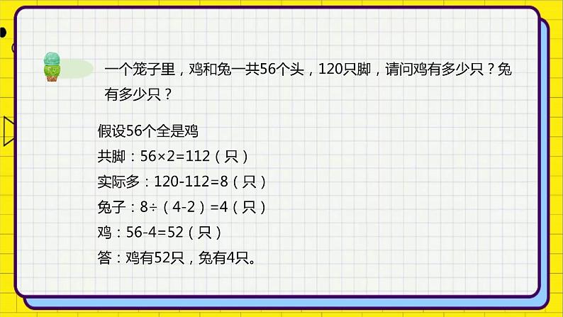 小升初苏教版数学专题复习课件：第03讲-假设法综合第6页