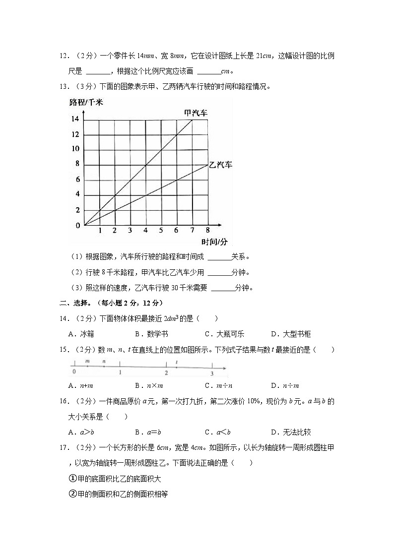 【小升初真题卷】2022年云南省昆明市五华区小升初数学试卷（含解析）02