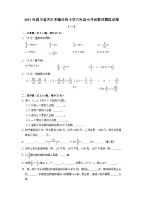 【小升初真题卷】小升初模拟试卷（试题）-2021-2022学年数学六年级下册（四川省内江市隆昌市） (2)（含解析）