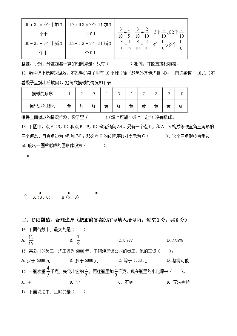 【小升初真题卷】浙江省宁波市镇海区2022年人教版小升初考试数学试卷（原卷版）第2页