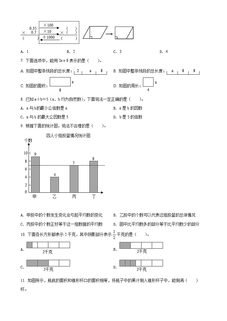【小升初真题卷】福建省宁德市2021年人教版小升初考试数学试卷（原卷版）第2页