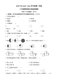 【小升初真题卷】2020-2021学年辽宁省盘锦市双台子区人教版六年级下册期末测试数学试卷（原卷版+解析版）