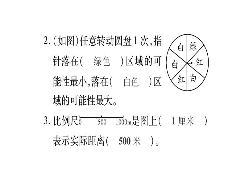 小升初西师大版（2014年秋）数学专题复习课件：六年级上册－图形与几何 可能性第3页