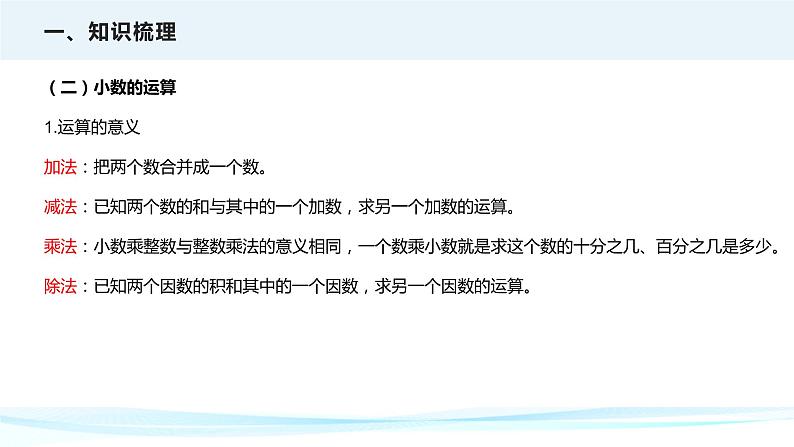 第二讲   数的运算（课件）——2022-2023学年小升初数学通用版专题复习课件学案06