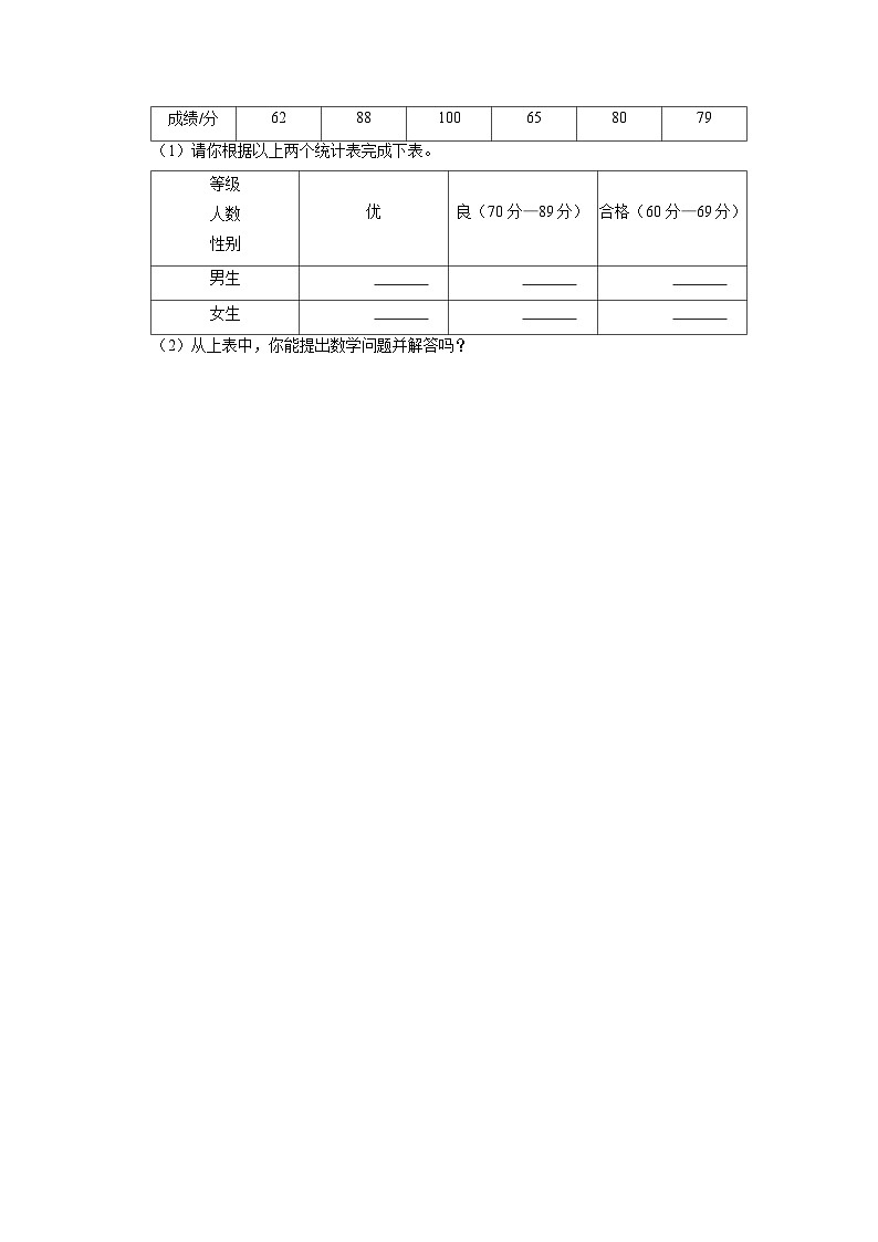 福建省福州市鼓楼区鼓楼第一中心小学教育集团2022-2023学年三年级下学期期中数学试卷第3页