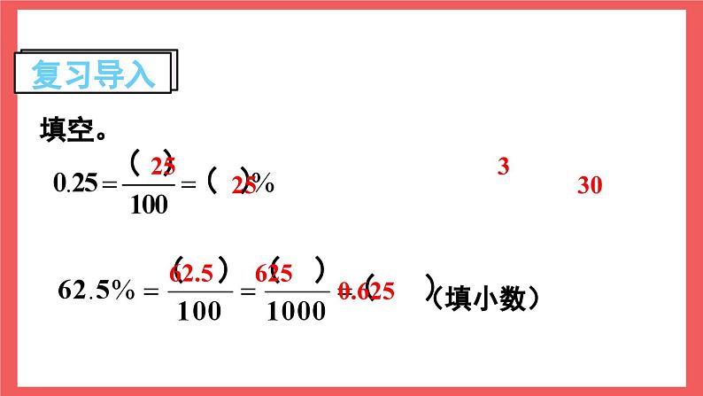 6.3 百分数和分数的相互改写（课件）-六年级上册数学苏教版第2页