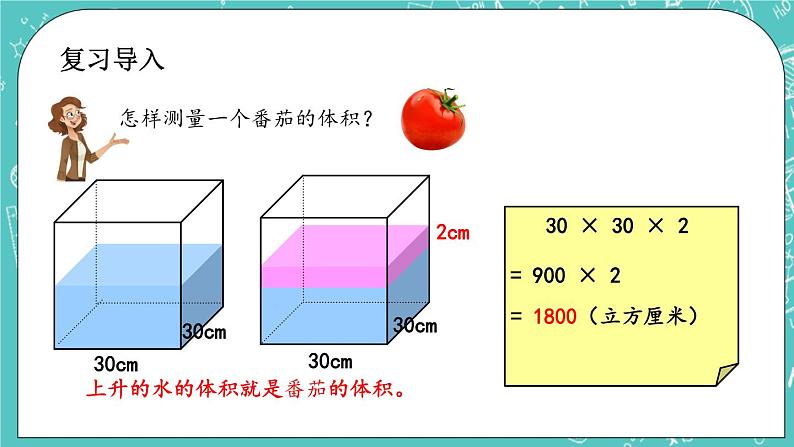 第四单元 总复习4.2.9 立体图形的表面积和体积 课件02