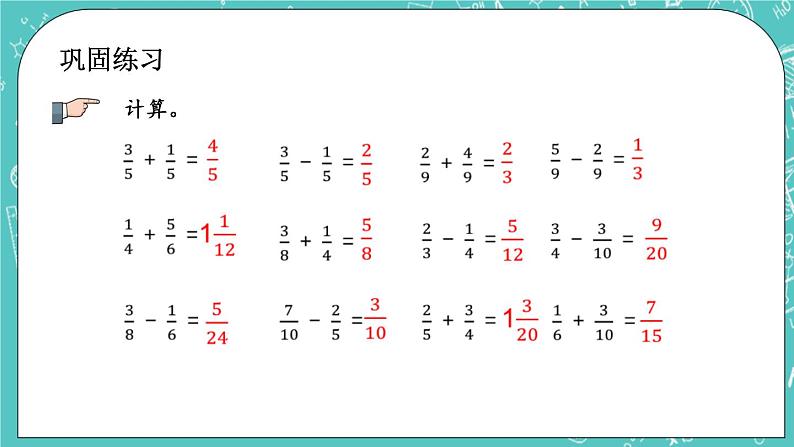 7.3 分数的加、减法课件PPT05