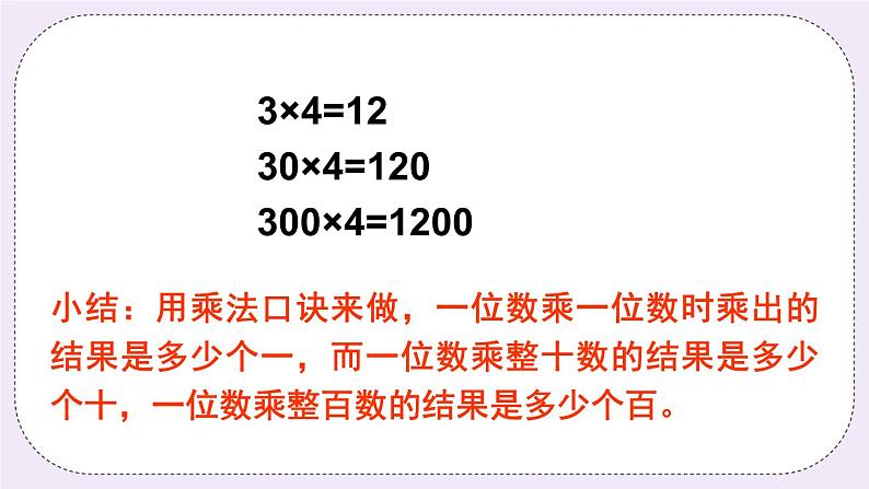 西师大版三上数学2.2《一位数乘三位数》第1课时 一位数乘三位数的口算与估算 课件08