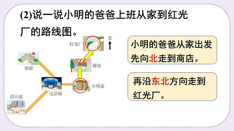 西师大版三上数学3.2《东南、西南、东北、西北》第2课时 课件05