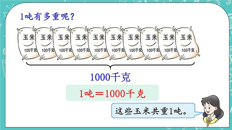 西师大版数学3年级上册 第一单元  克、千克、吨 第2课时  吨的认识 PPT课件第4页