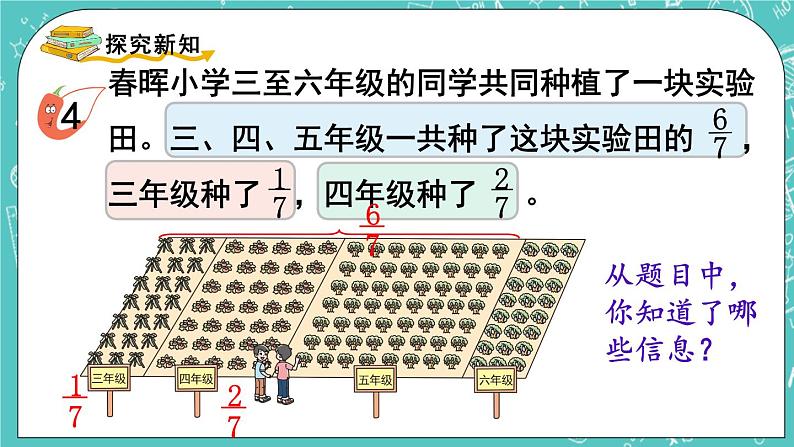 西师大版数学3年级上册 第八单元  分数的初步认识 第4课时  简单的分数的应用 PPT课件第3页