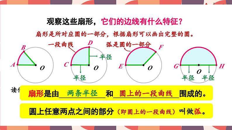 冀教版数学六年级上册 1.4扇形 教学课件+同步教案06