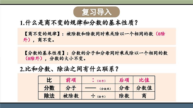 冀教版数学六年级上册 2.1.2比的基本性质第2页