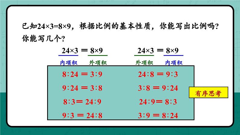 冀教版数学六年级上册 2.2.2比例的基本性质课件PPT第8页