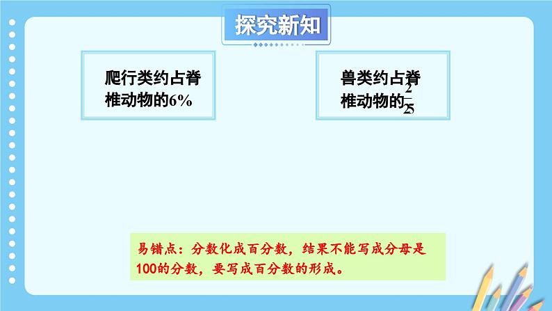 冀教版数学六年级上册 3.1.2分数和百分数的大小比较及互化第6页