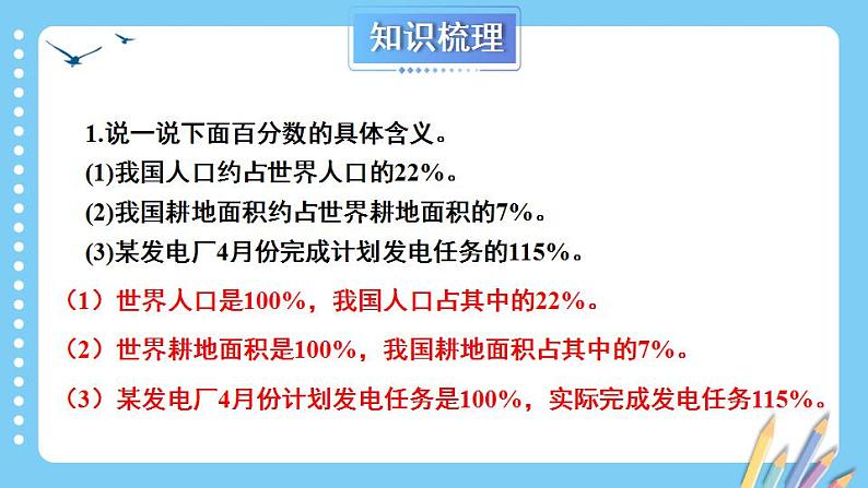 冀教版数学六年级上册 单元复习提升三课件PPT第3页