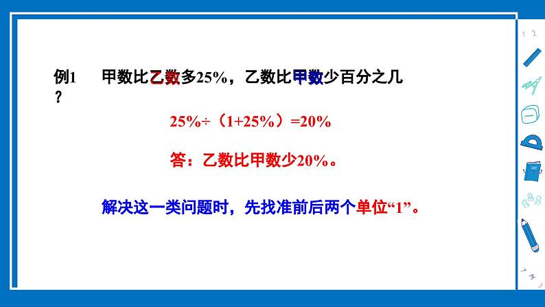 冀教版数学六年级上册 单元复习提升五第3页