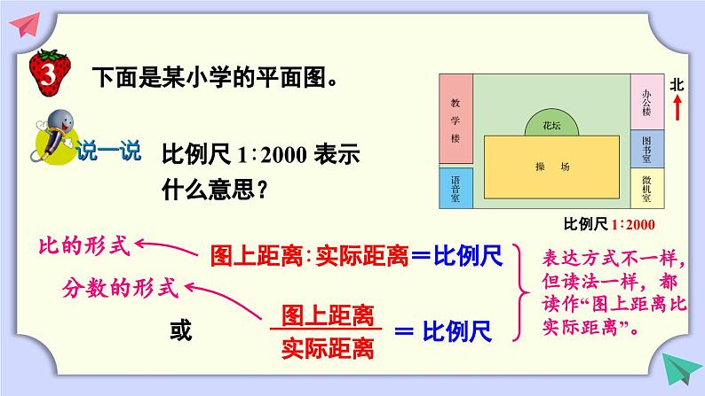 冀教版数学六年级上册 6.2.2计算实际长度课件PPT第6页