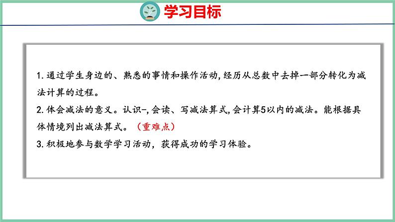 青岛版(六三制）一年级上册数学---3.2 5以内的减法（课件)第2页