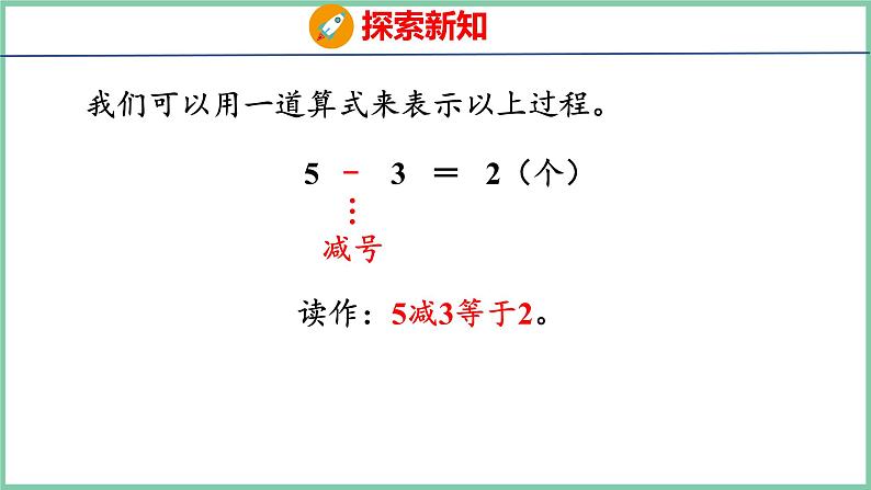 青岛版(六三制）一年级上册数学---3.2 5以内的减法（课件)第8页