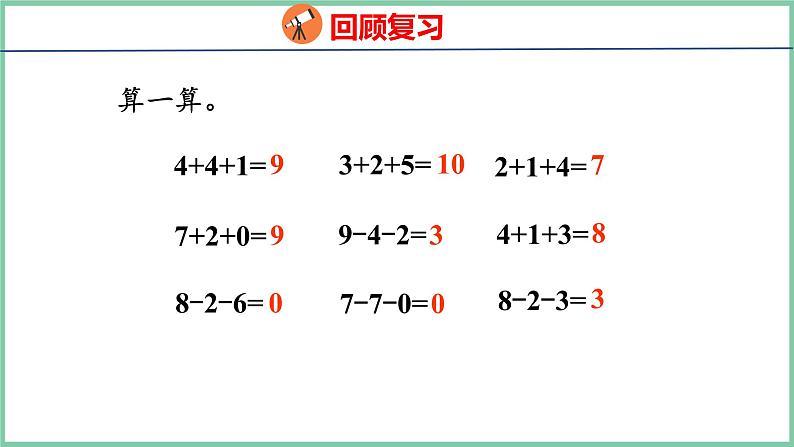 青岛版(六三制）一年级上册数学---3.8 10以内的加减混合（课件)第3页