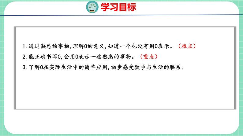 2.5 0的认识（课件）一年级上册数学冀教版02