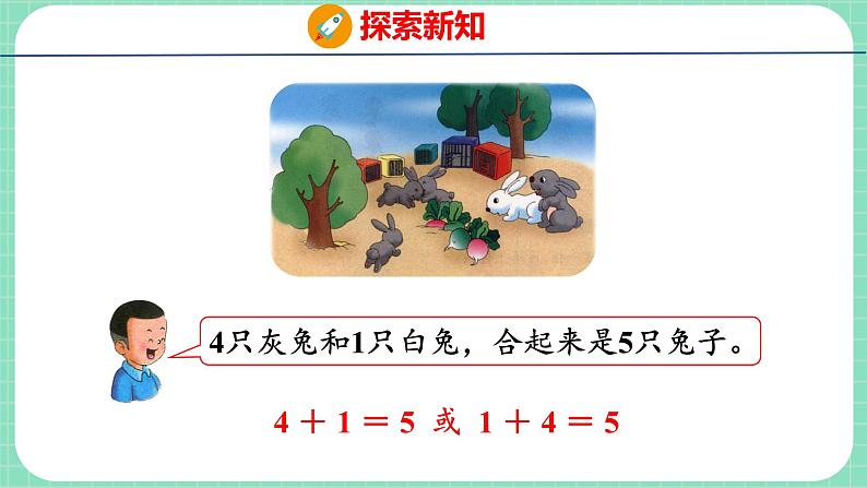 5.2 5以内的加法（2）（课件）一年级上册数学冀教版第6页